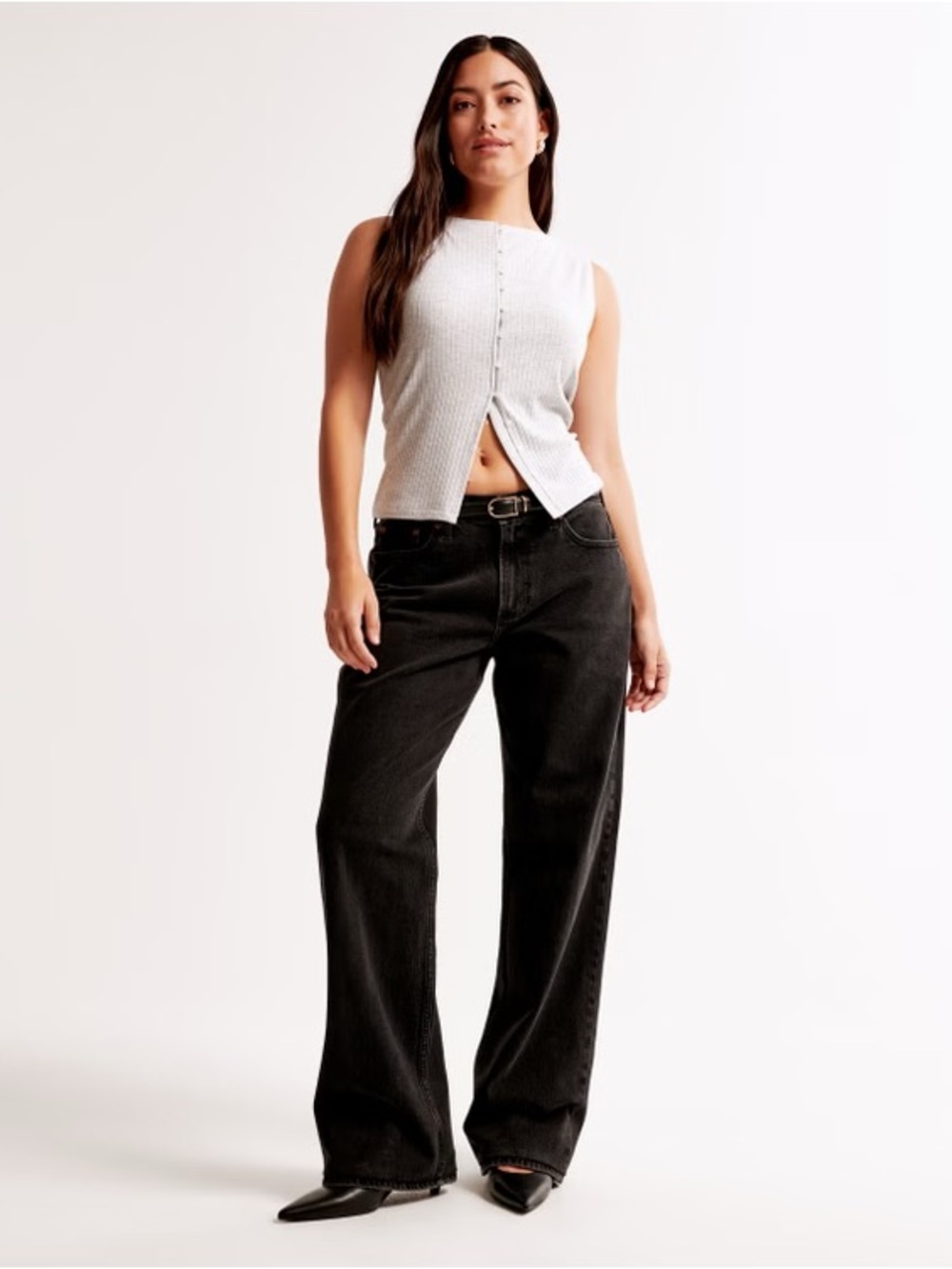 Abercrombie Curve Love Low Rise Baggy Jean LONG